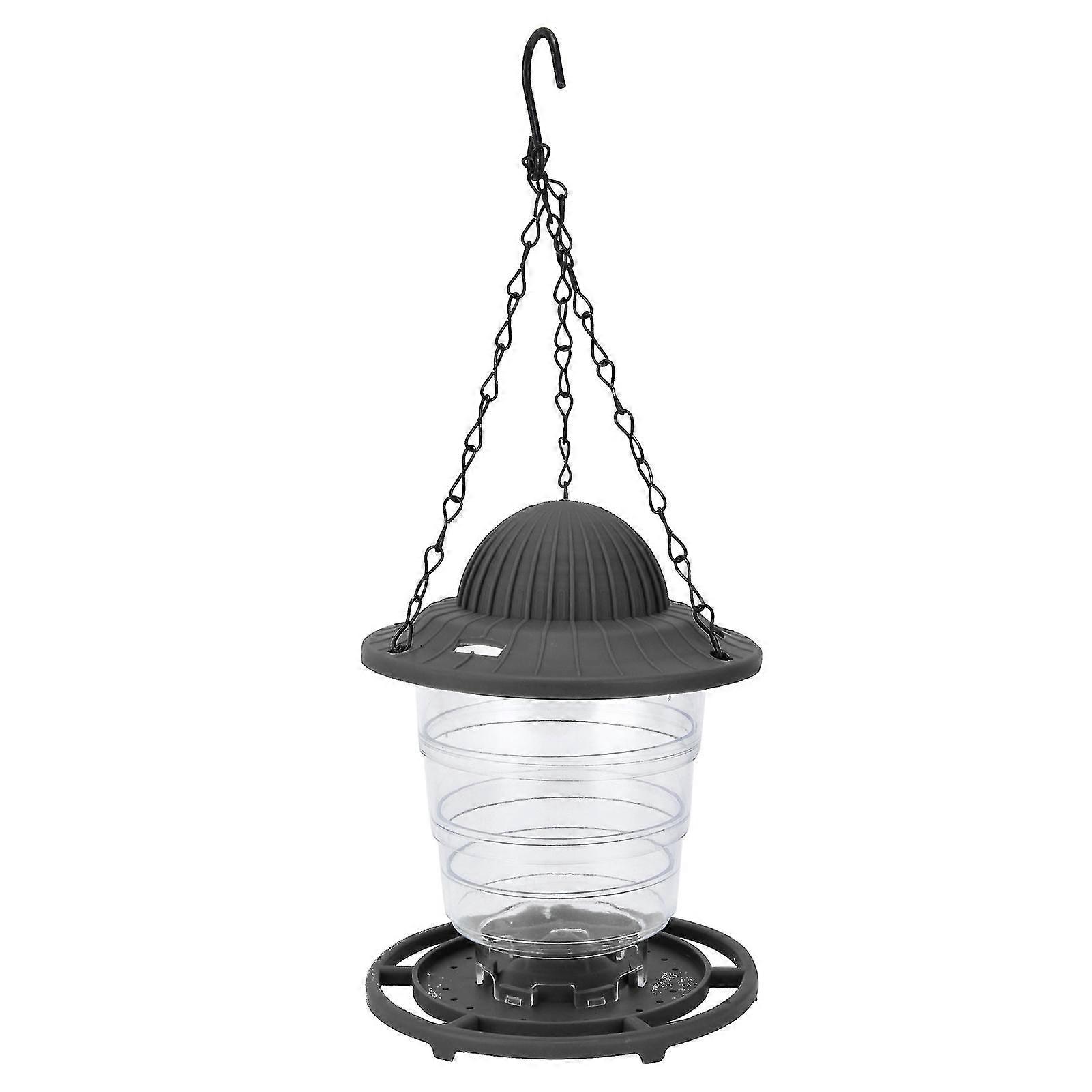 Transparent Pavilion Bird Feeder Gray
