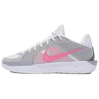 Tênis de basquete feminino Nike Sabrina 2, cano baixo, macio e confortável, antiderrapante e resistente à abrasão, cinza e rosa (FZ1517-100)