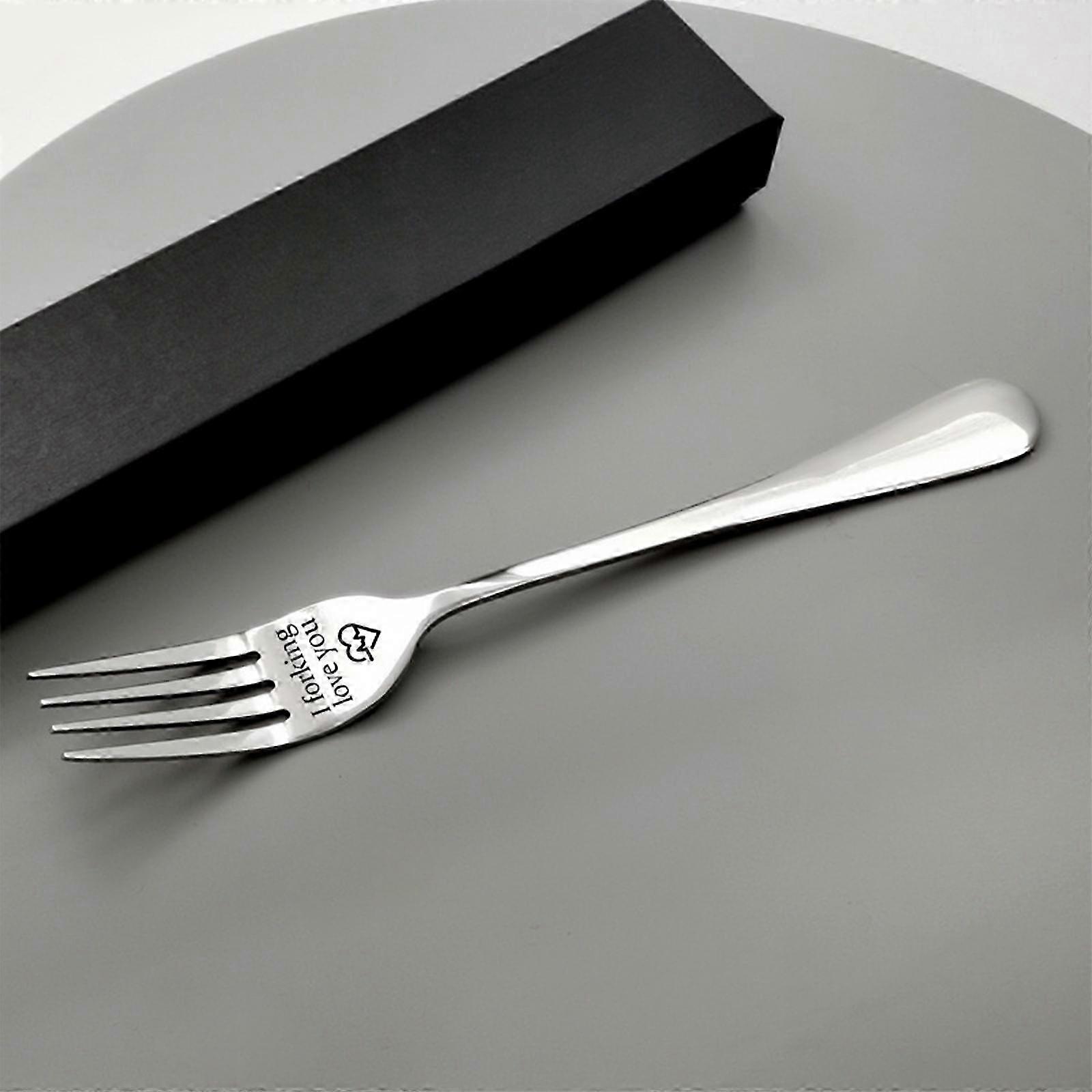 Balanced Engraved Stainless Fork Set