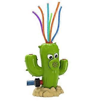 Cactus Cartoon Water Sprinkler Toy for Kids, Plastic Garden Atomizer for Summer Yard and Baby Bath Play
