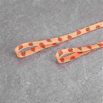 Pattern Print Fruit Shoelace Flat Macaron Cute Printing Shoelaces for Sneakers Strawberry Grape Peach Orange Banana Shoe Laces