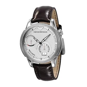 Armani Meccanico automatisk analog herrklocka med AR4644 cowskin armband
