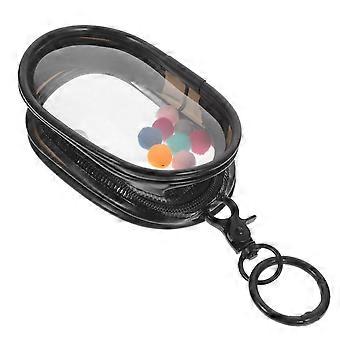 Bolsas transparentes para guardar muñecas, con cremallera y llavero, paquete de 4 unidades.