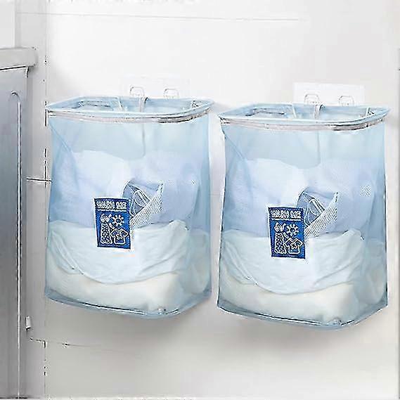 Wall-Mounted Foldable Mesh Toy & Laundry Basket