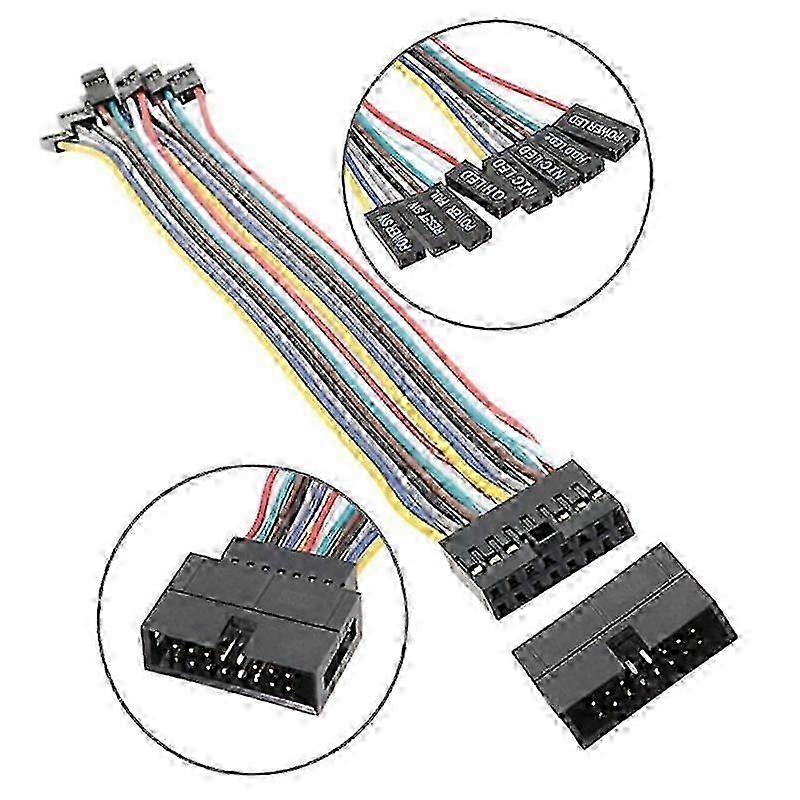 8Pin Panel Switching Cable Switching Adapter Jumper, Server Chassis Adapter Cable compatible with Ultramicro Server M76A