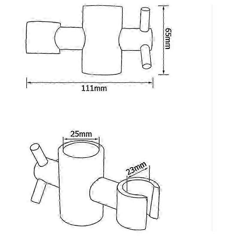 Chrome Brass Shower Bracket Adjustable