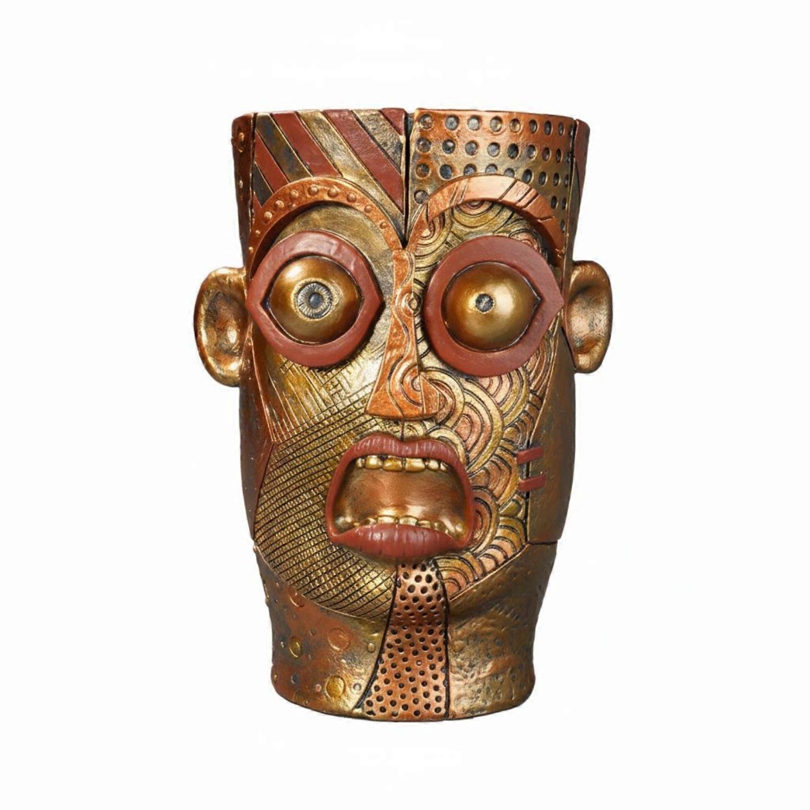 Human Face Planter Cylindrical Face Planter Tapered