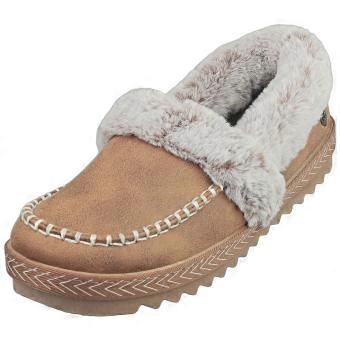 Skechers Bobz Cozy Kiss Vegan Womens Slippers in Chestnut