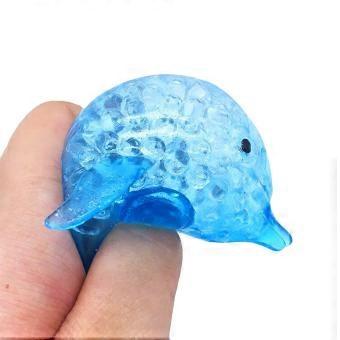 Dolphin Bead Toy Squeezable Stress Balls Toy Relieve Stress Decompression Vent Toy for Friends Fans