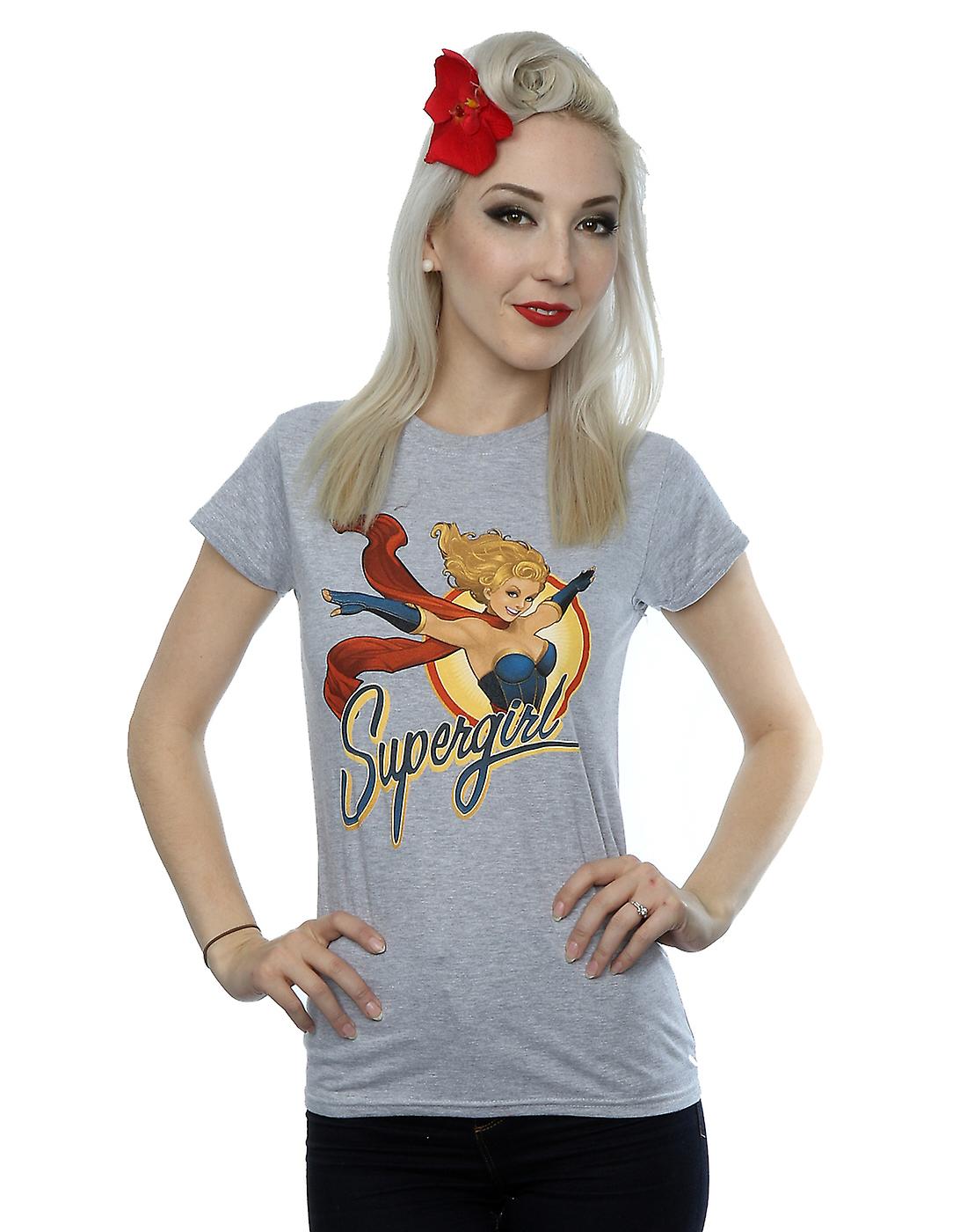 DC コミック女子 DC ばらスーパー ガール バッジ t シャツ