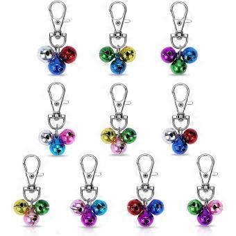 Cat Collar Bells Loud Dog Bell Training Charm Pendants for Pet Puppy Kitty Necklace Collar Colorful 10 PCS-bhkj