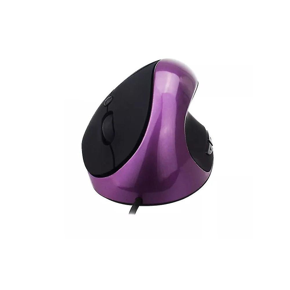 Mouse verticale ottico Mouse cablato ergonomico Mouse USB 5 pulsanti per pc portatile (bianco)