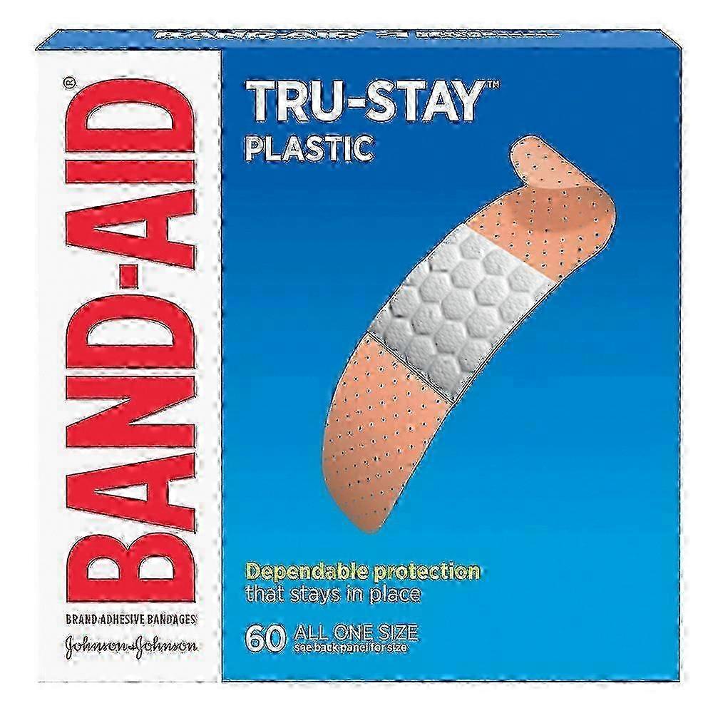 Band-aid Plastic Strips Bandages, Quiltvent, One Size, 60 Ea