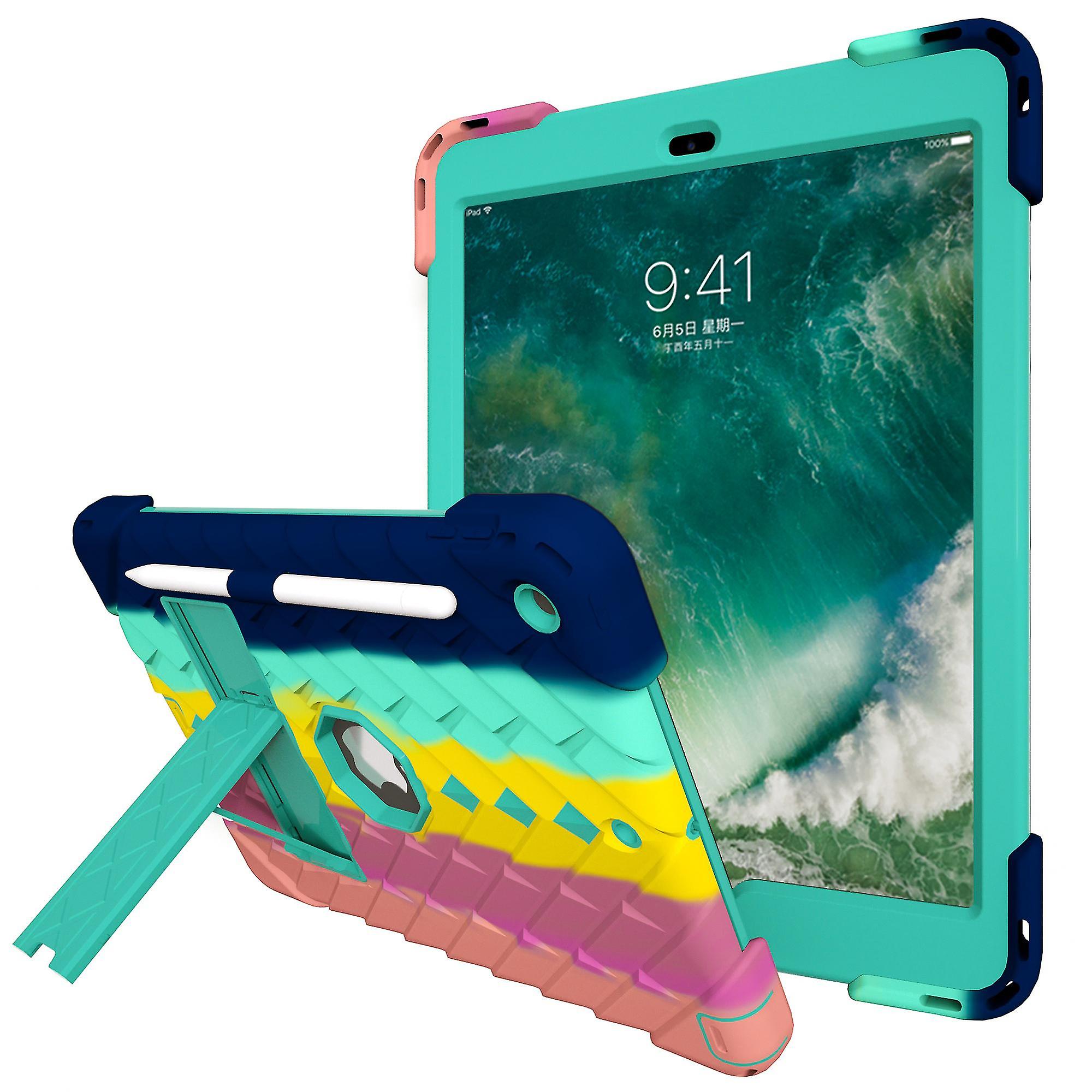 Ipad Pro 10.2 Inch Case Kids Friendly, Durable Shockproof Case With 360rotatable Kickstand & Shoulder Strap