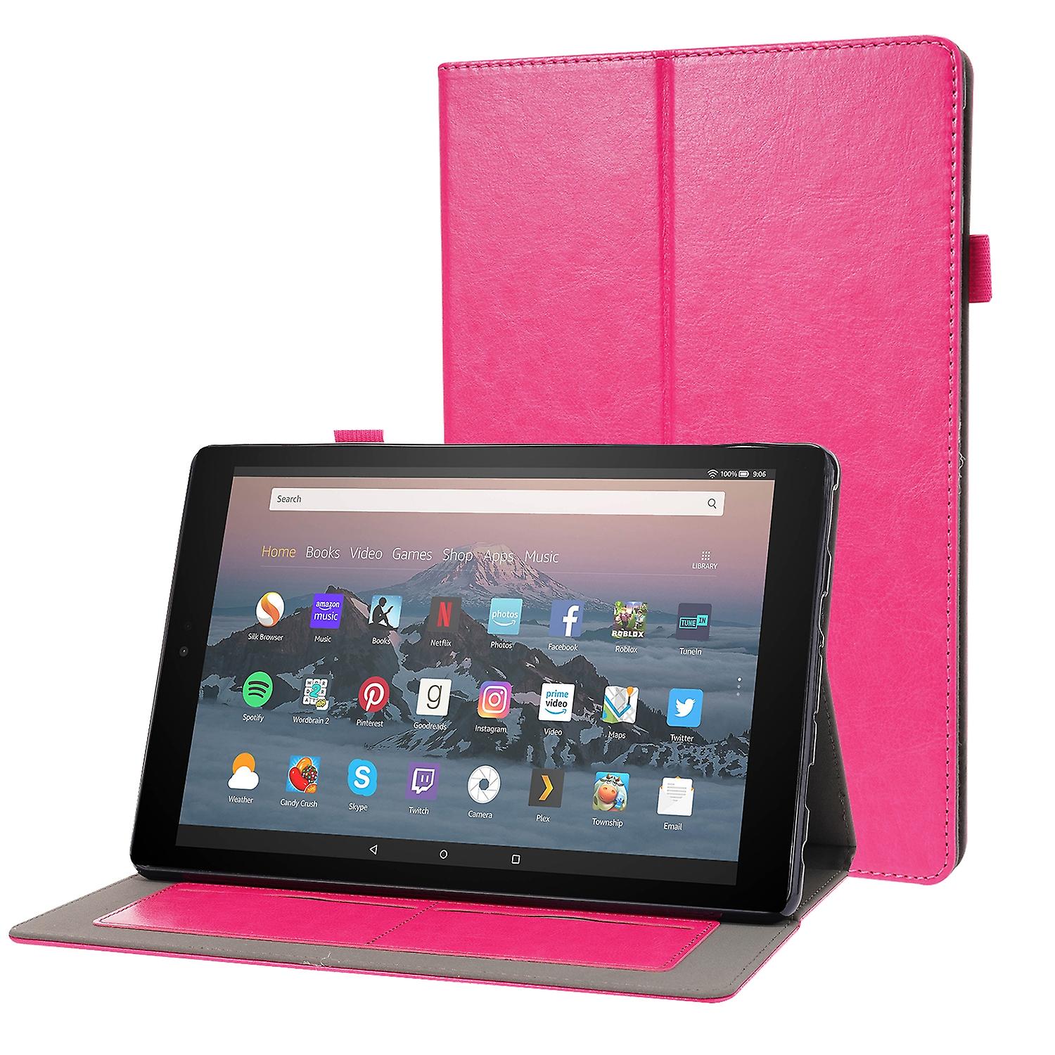 For Amazon Kindle Fire HD 10 2021 PU Leather Case