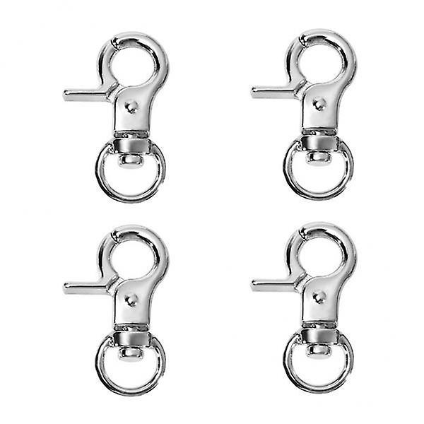 4x4pcs zinc alloy lobster claw clasp Swivel Trigger Clips Snap Hooks Silver