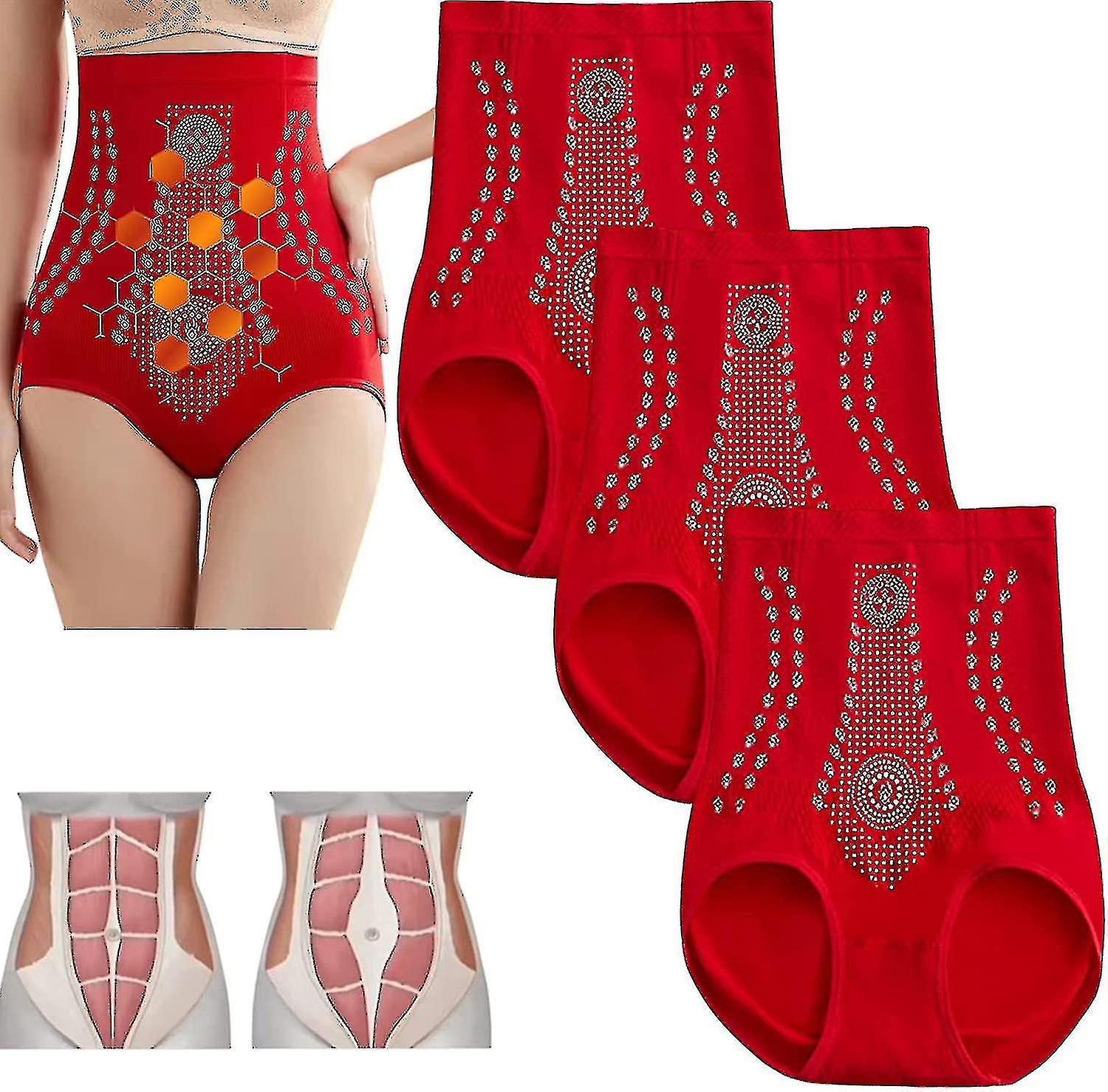 3buc Ioni Tech unice fibre de restaurare Shaper, fagure de grafen vaginale strângere & corp Modelarea Briefs