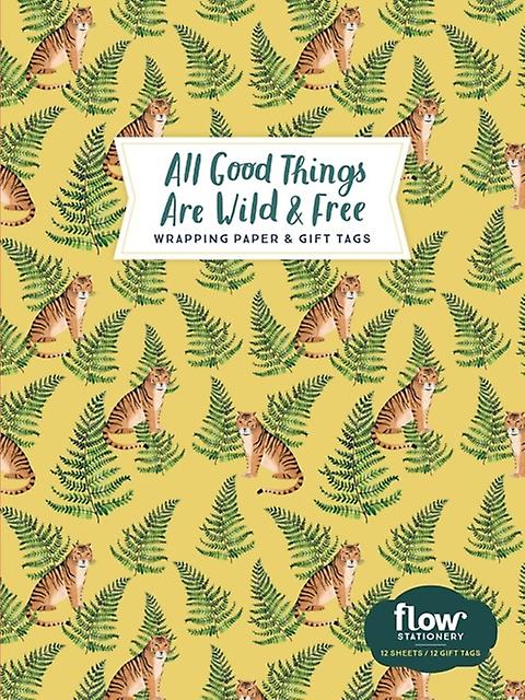 All Good Things Are Wild And book Wrapping Paper And Gift Tags by Irene Smit Miscellaneous print Book