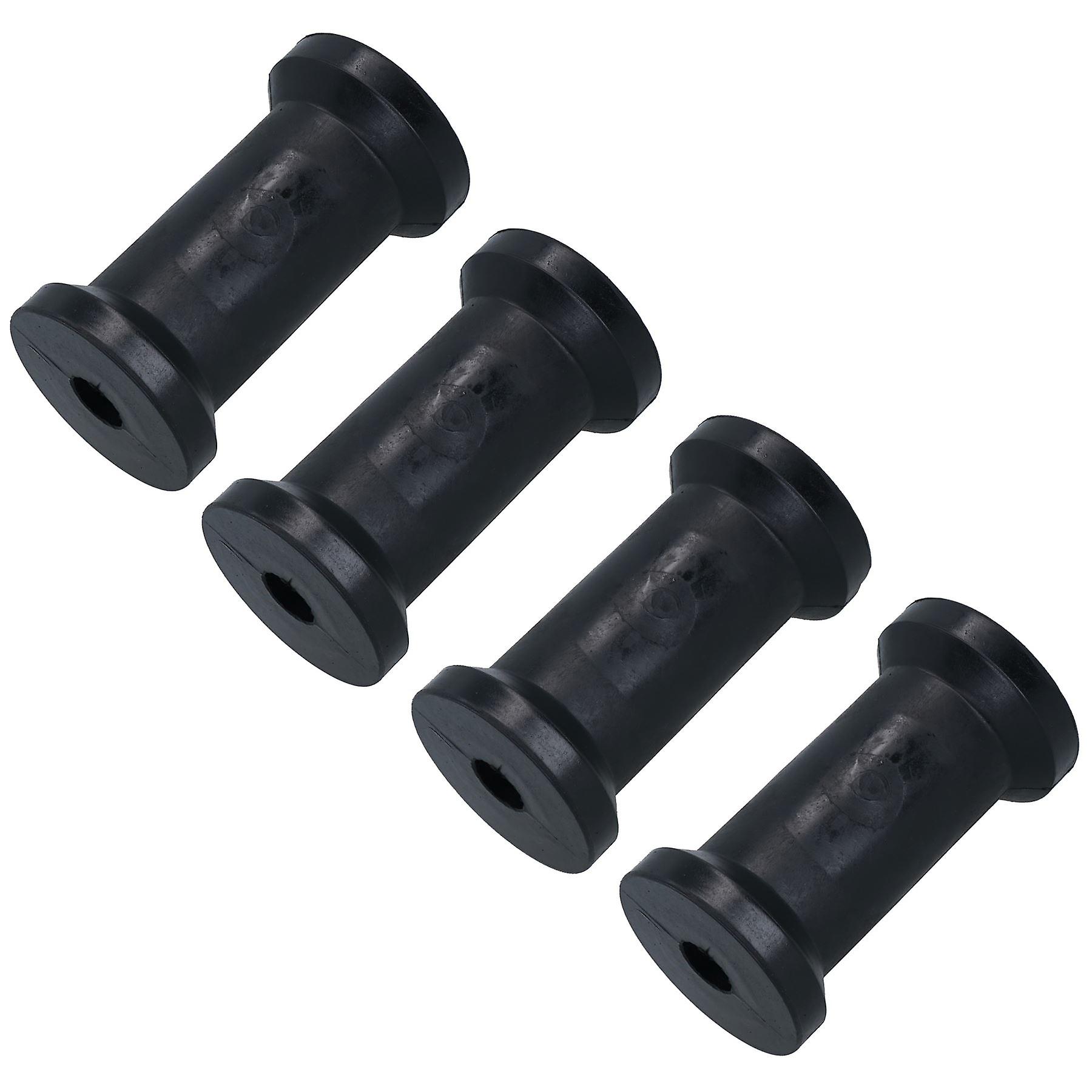 Boat / Jetski / Dinghy Trailer Keel Flat Rollers Rubber 127mm 19mm Bore 4 Pack