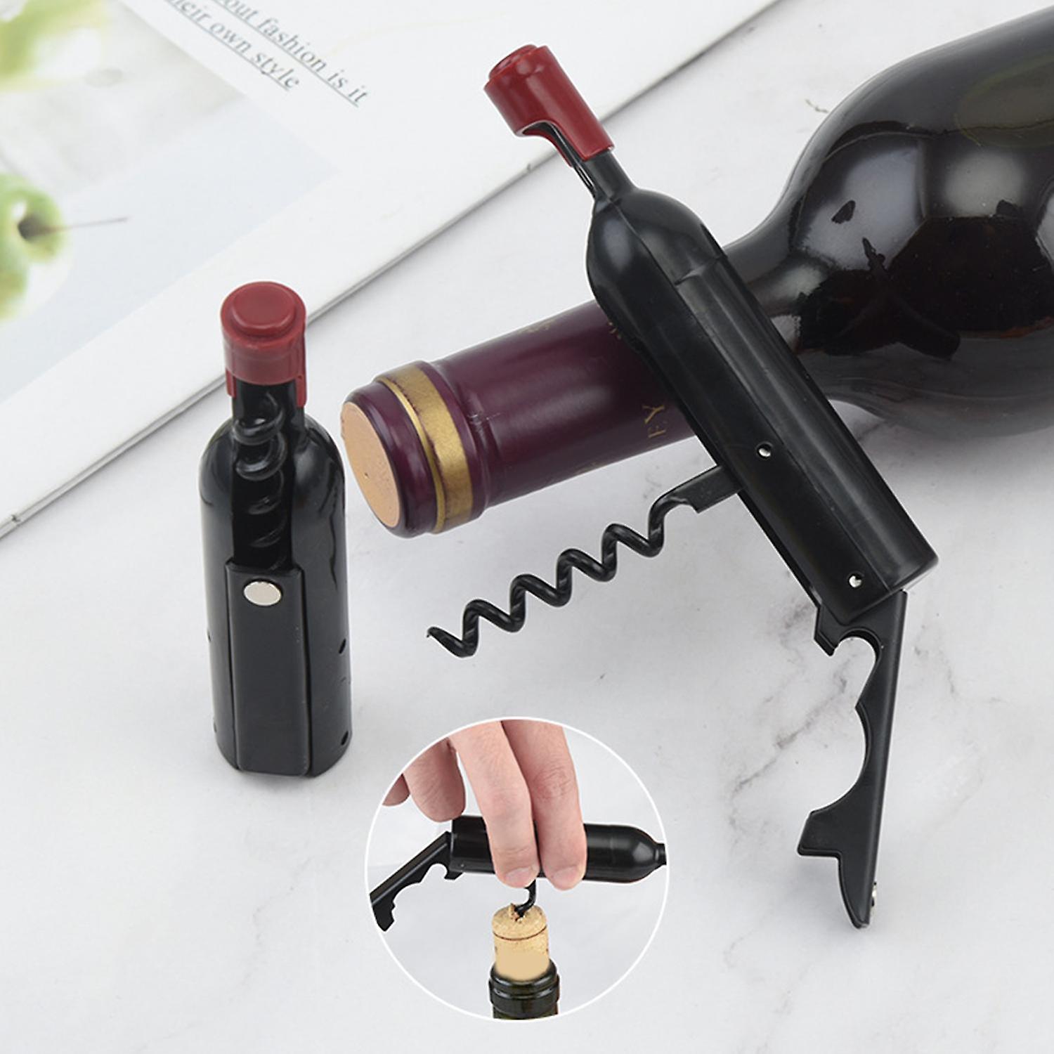 Bottle Opener Creative Shape Labor-saving Metal Red Wine Opener Beer Cap Removing Gadget for Home