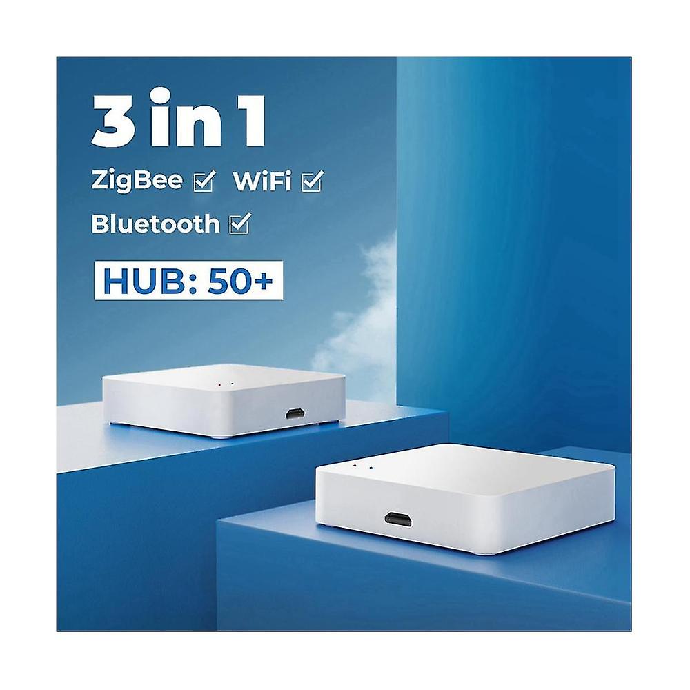 Multi-mode Smart Home Gateway Zigbee Bluetooth Mesh Trådlös Hub Bridge Appkontroll Smart Home För