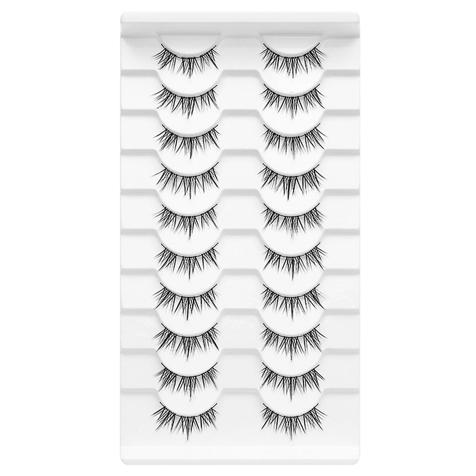 5 Pairs Soft Wispy False Eyelashes Lightweight Slender Fluffy Soft Lashes For Party Cosplay Makeup Supplies