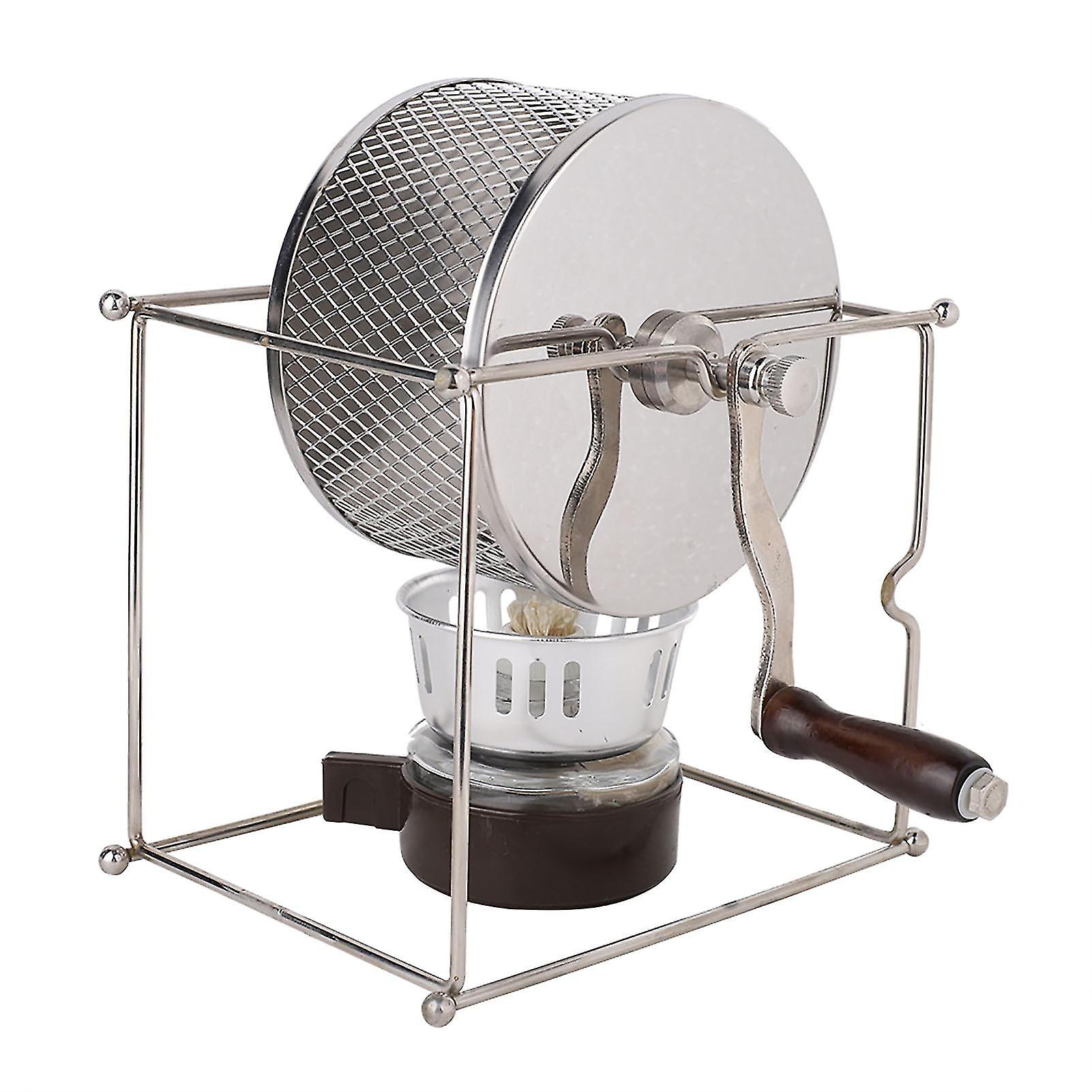 1Pc Mini Manual Coffee Beans Roasting Machine Diy Stainless Steel Rollers With Handle