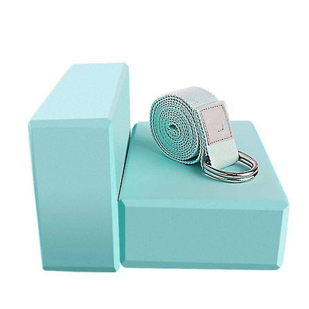 Cork Yoga Block 2 Pack Eva Foam Yoga Block Set Of 2 Yoga Block With Strap, Yoga Bricks With Strap, Y