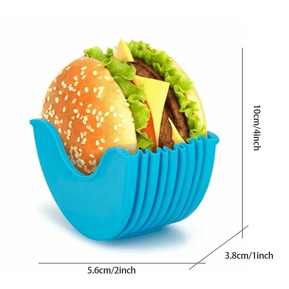 Reusable Burger Holder Stretchable Burger Bun Shell Eco Friendly for the Elderly Children