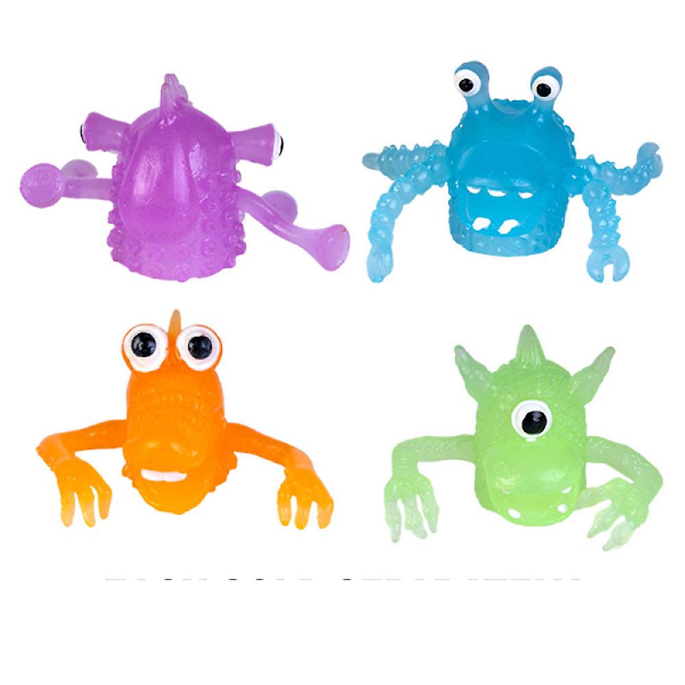 Premium Quality Soft Rubber Glow-in-the-dark Finger Monsters (1pc Random Style)