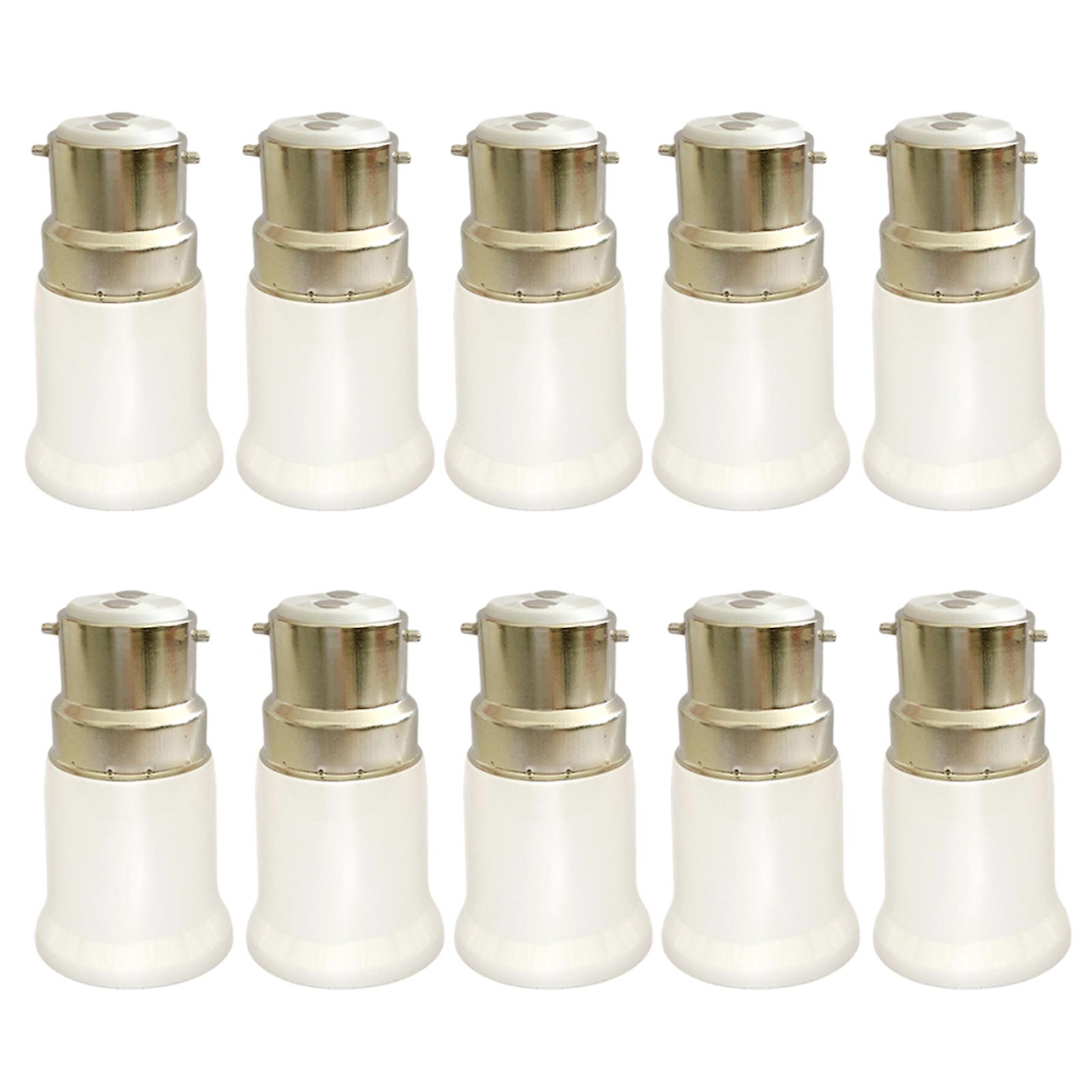 1/4/10pcs Welding-Free B22 To E27 Light Socket Adapter Wear Resistant Light Converter for Bedrooms Lamp