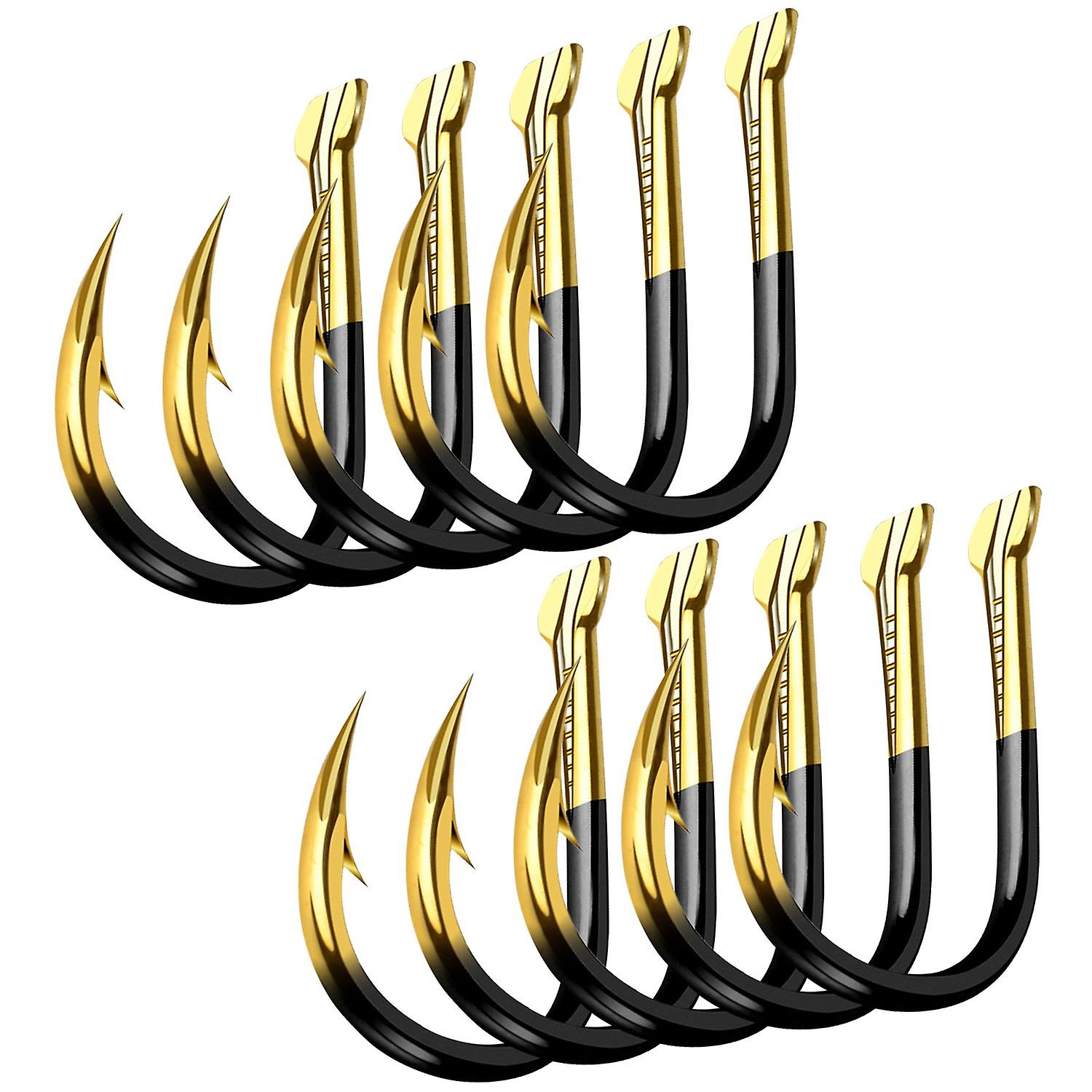 10pcs/pack High Quality Fish Hook Barbed Colored Tungsten Alloy Bulk Fishing Hook Fishing Supplies