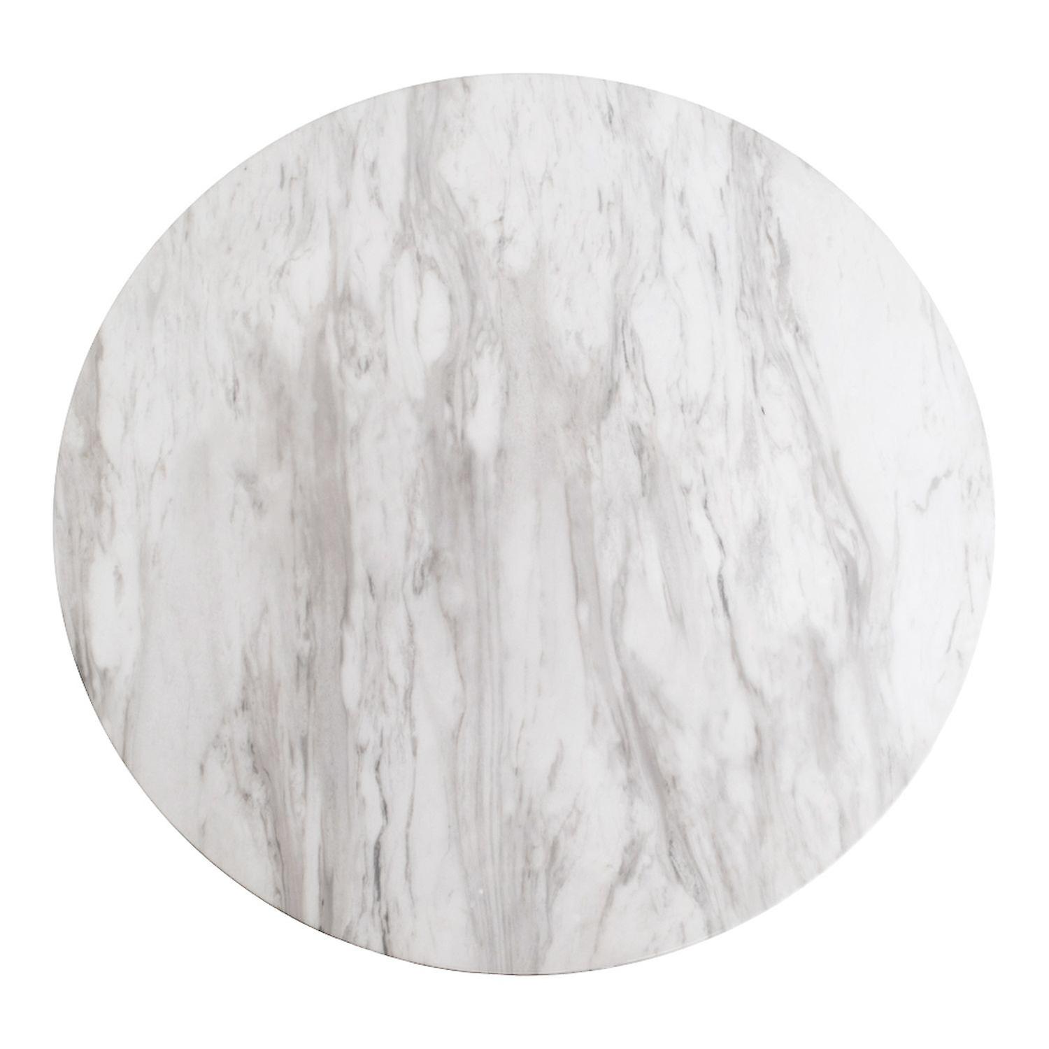 Bar table marble appearance and brass foot aspect Ø 70 x 45cm