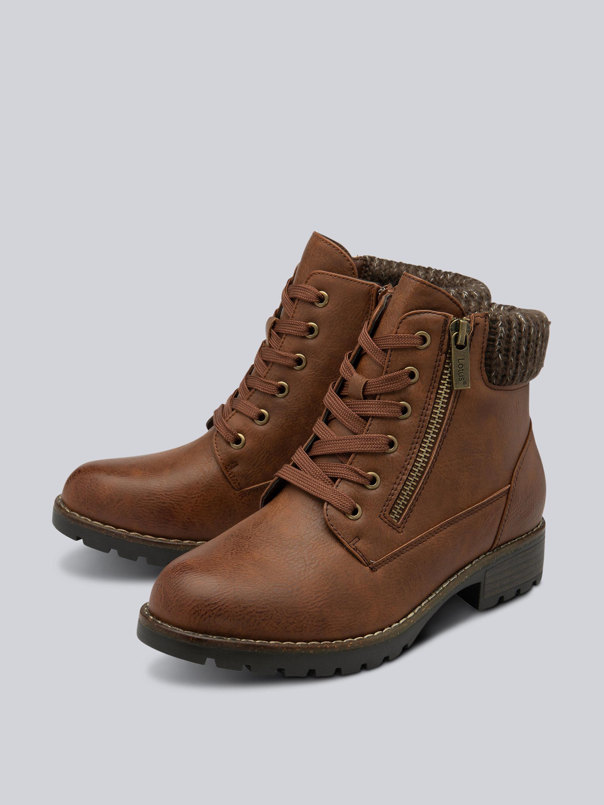 Lotus Emmeline Ankle Boots in Tan