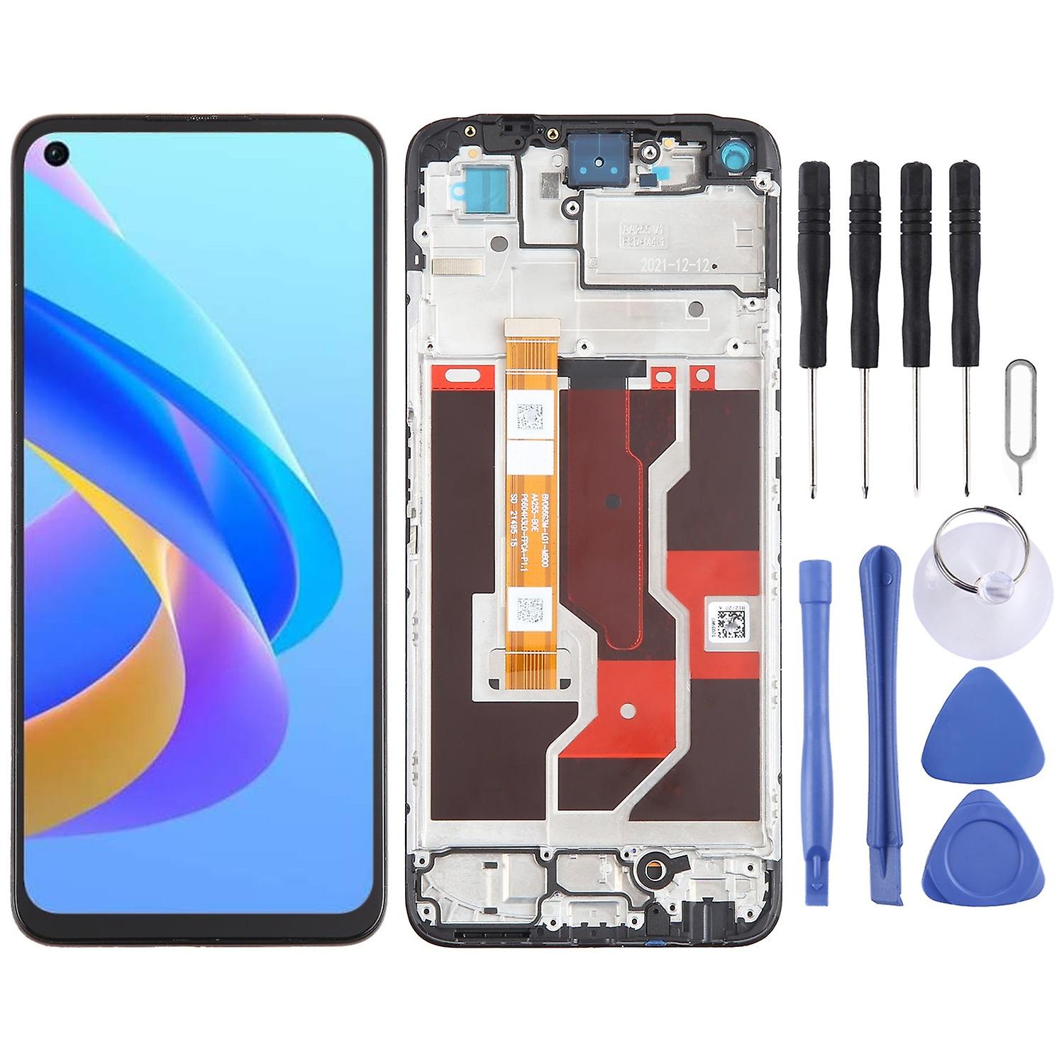 LCD + Touchscreen mit Rahmen für OPPO A36 4G