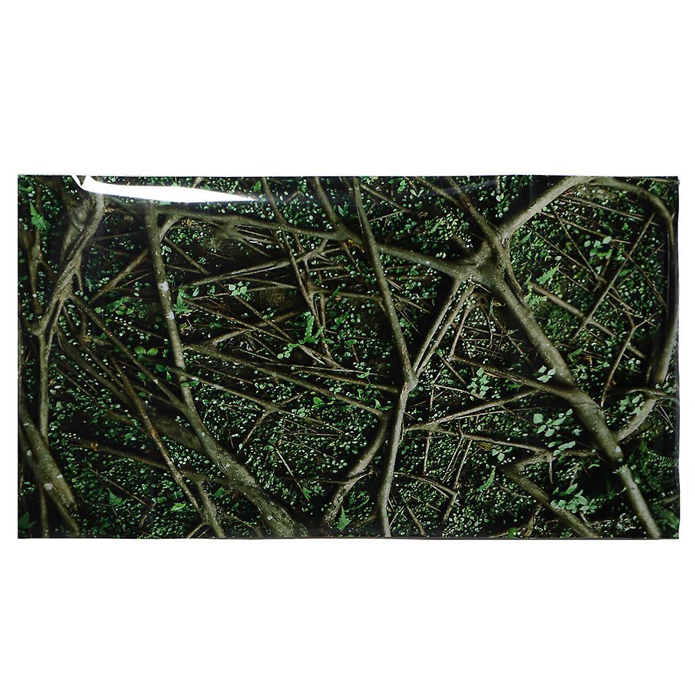 Jungle Trees Pattern PVC Aquarium Sticker Reptile Tank Decoration 61 x 41 cm