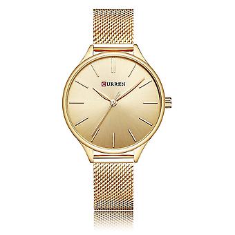 Curren Naiset Quartz Watch Gold Shell Gold Surface