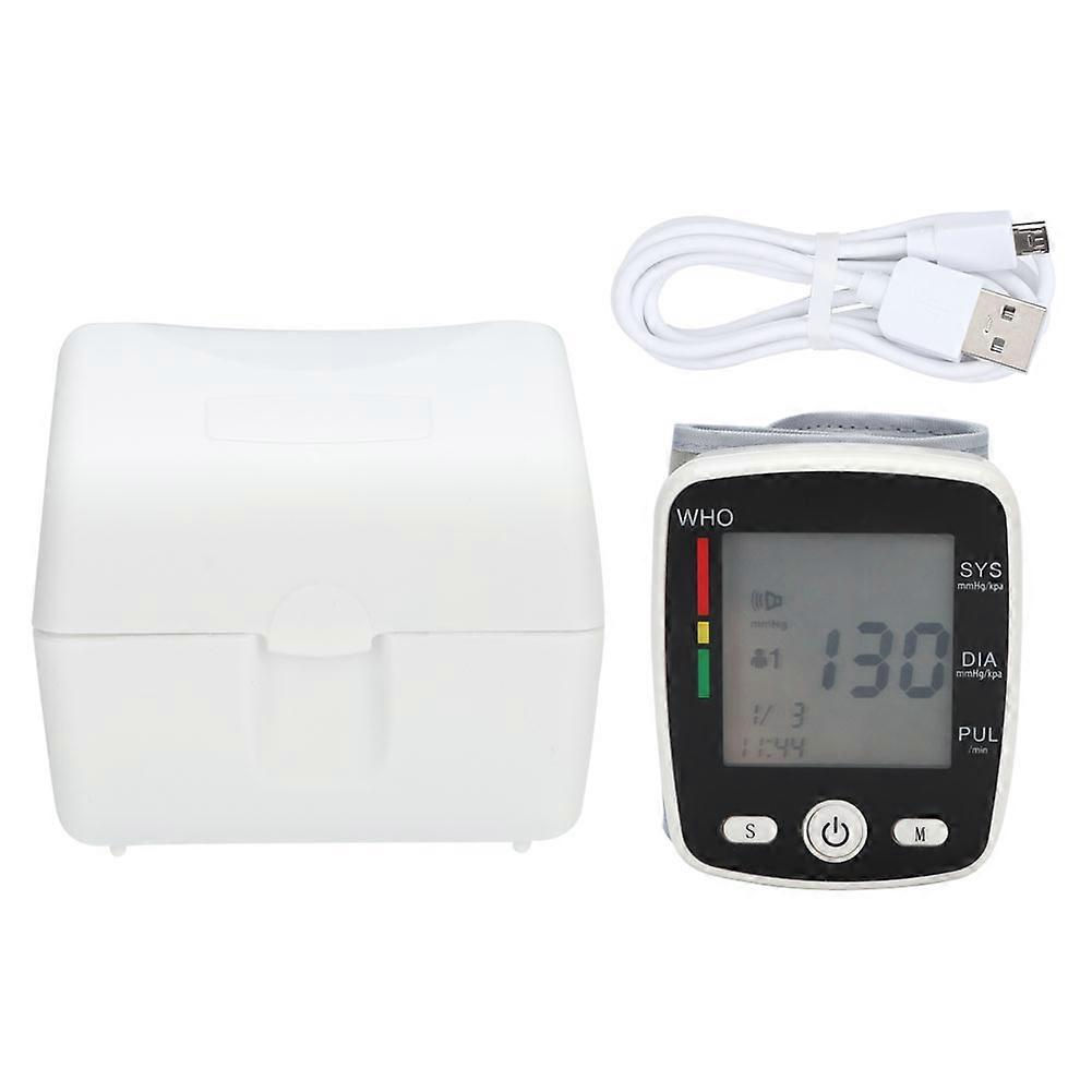 Voice-Announcing Wrist Blood Pressure Monitor with LCD Screen