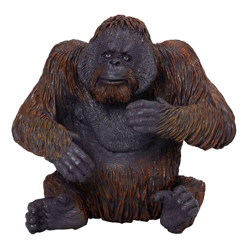 Mojo wildlife orangutan toy figure, 3 years or above, black/orange
