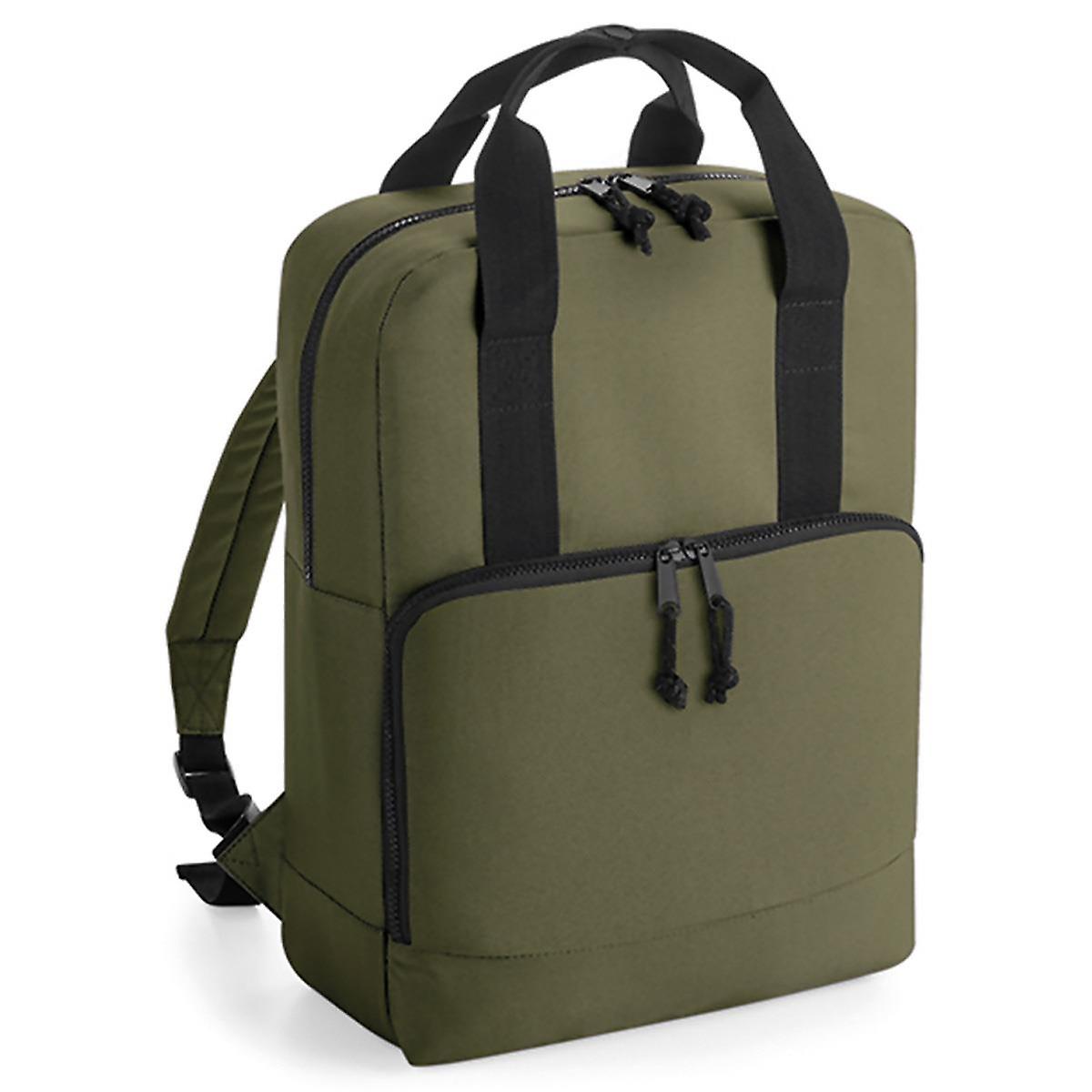 BagBase Recycled Cooler Backpack - Military Green