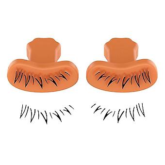 Diy Lower Lash Silicone Stamp False Eyelash Tattoo Stickers Eyelash Aid V-shaped Hand Eyelashes Eye For Women, B