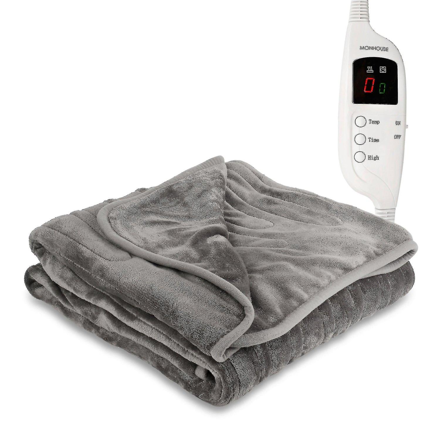 Electric Blanket Heated Throw Digital Controller 9 Hour Timer 9 Heat Settings - British 3 Pin Plug