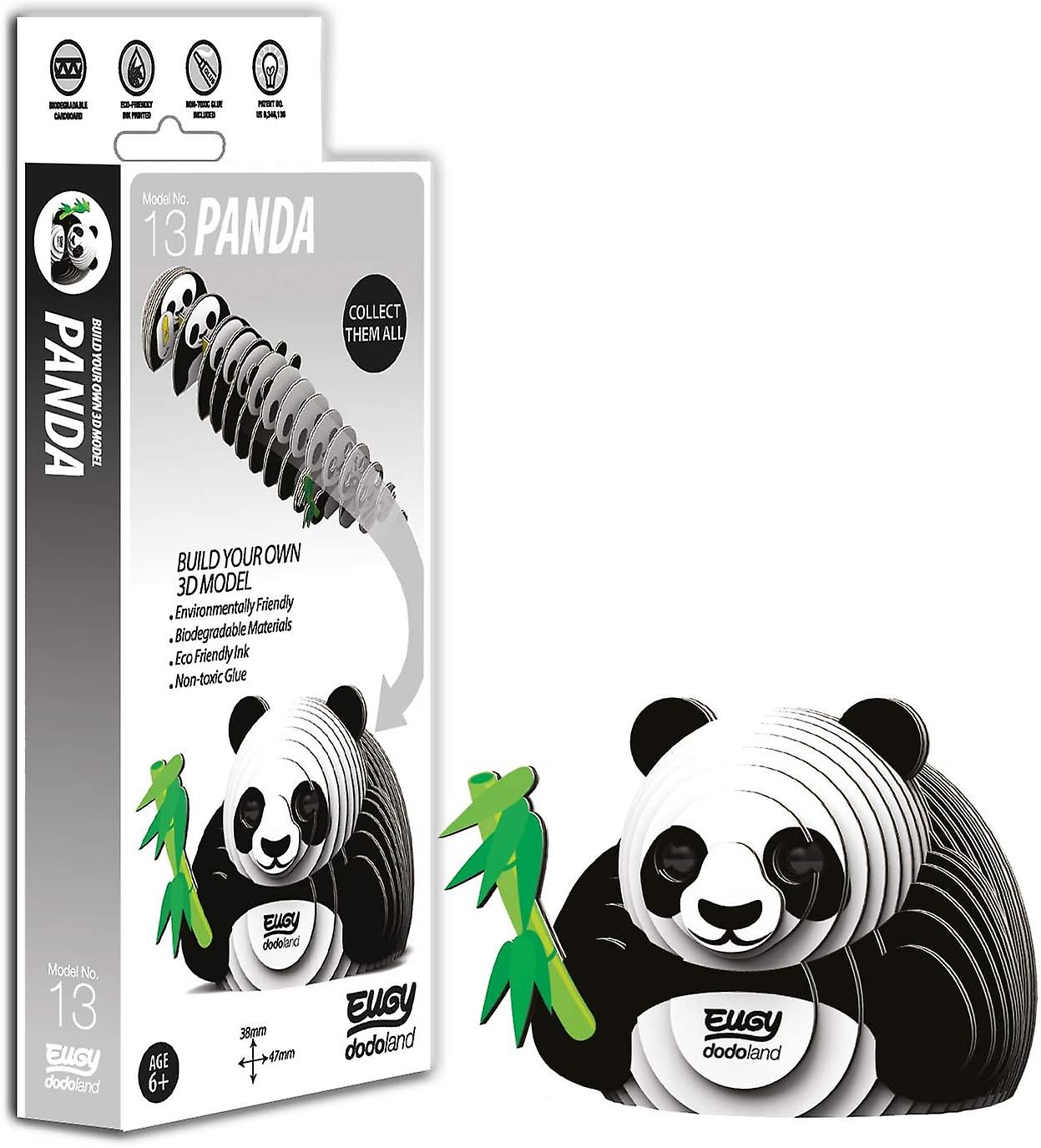 EUGY Panda 3D Bastelbausatz