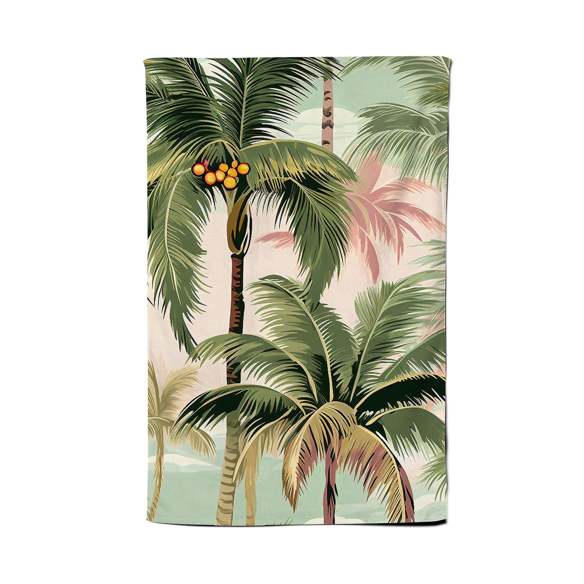 Palm Trees Pattern Tea Towel