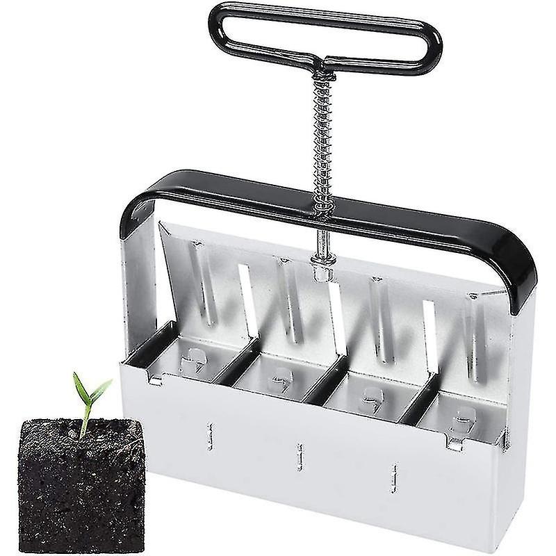 Manual Quadruple Soil Blocker, Seeding Tools, Garden Tools