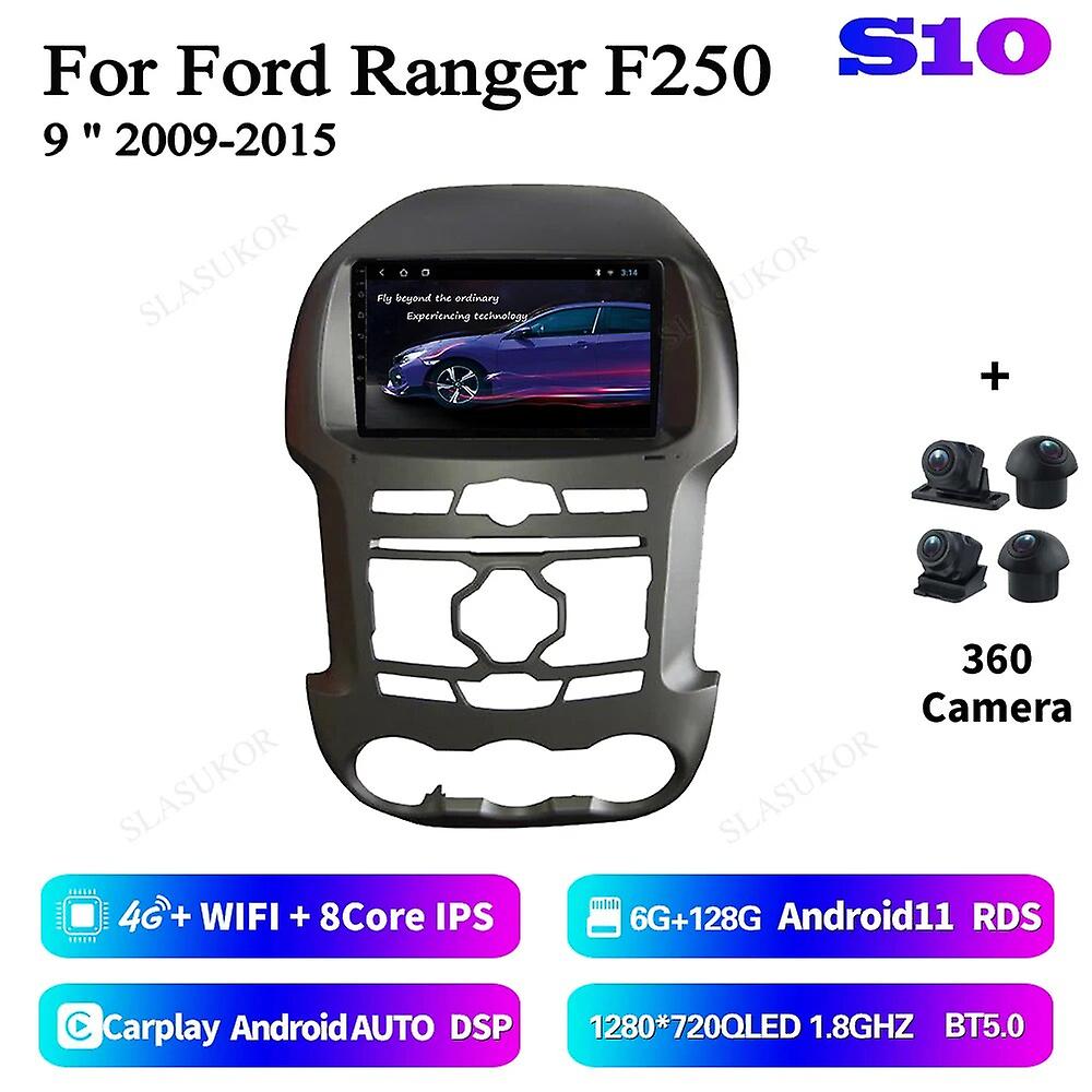 9 Inch Kit For Ford Ranger F250 2009-2015 Android Car Radio Multimedia Video Player Car Audio Stereo Player Navigation