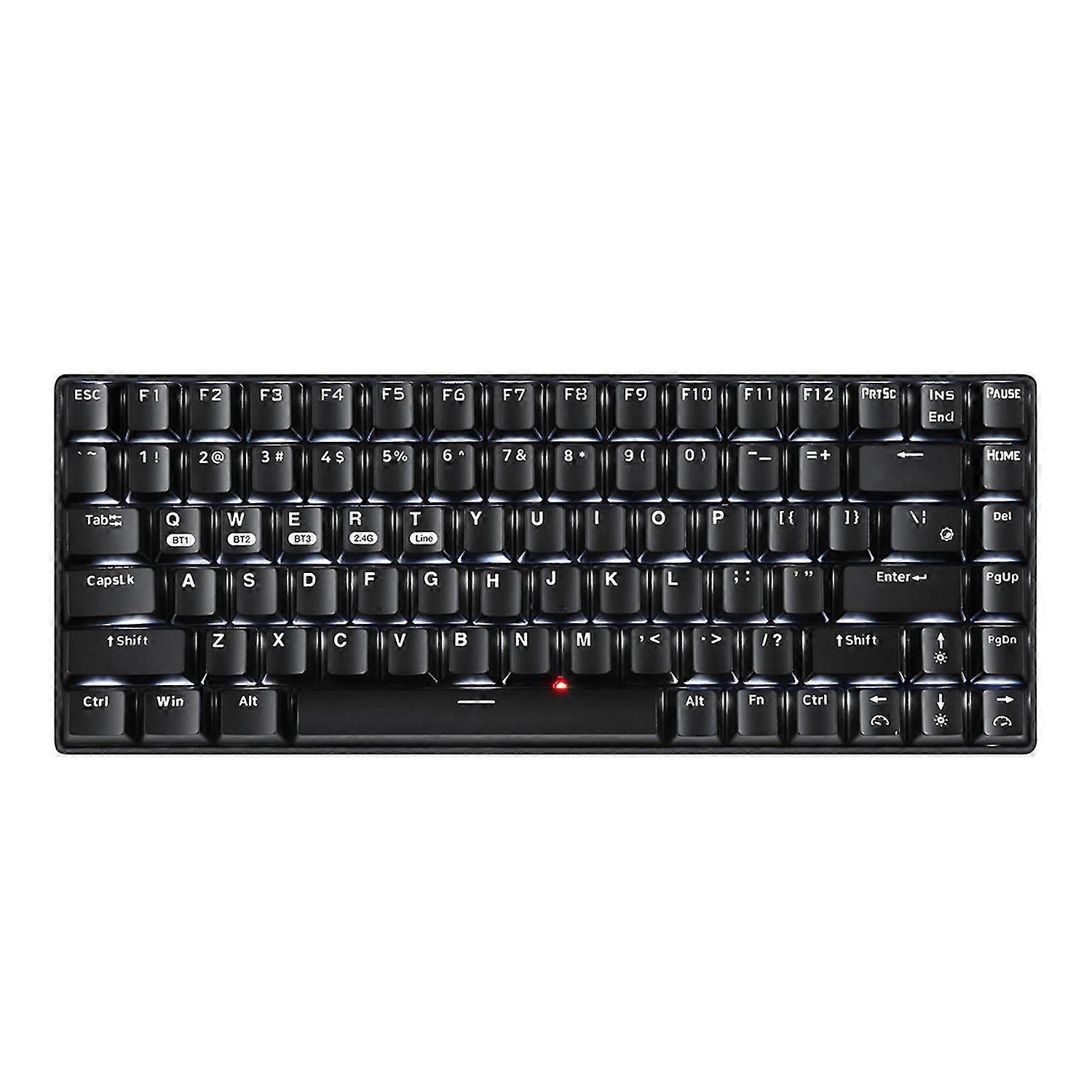 Energy-saving FN Function Buttons 84 Keys Backlit Mechanical Keyboard 2.4G Bluetooth-compactible 5.0