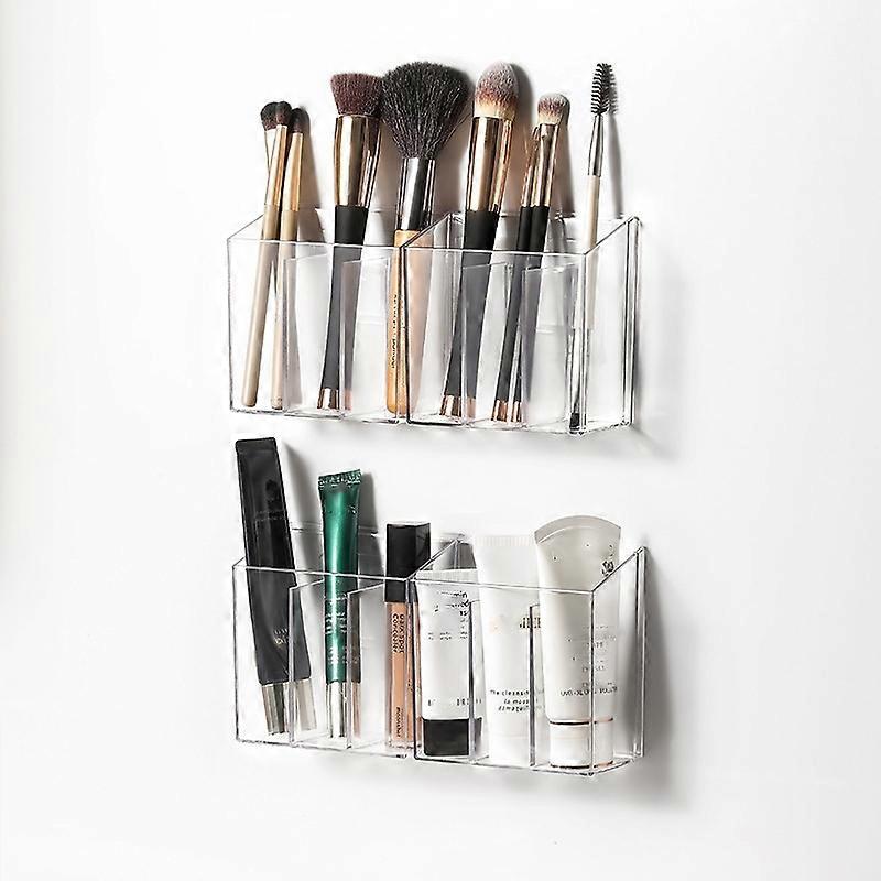 3-Compartment Clear Plastic Organizers