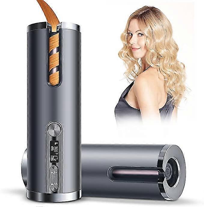 Cordless Hair Curlers, Wireless Automatic Curling Iron Restriction With Built-in 5200amh Rechargeable Battery, Portable, For Home Travel Etc