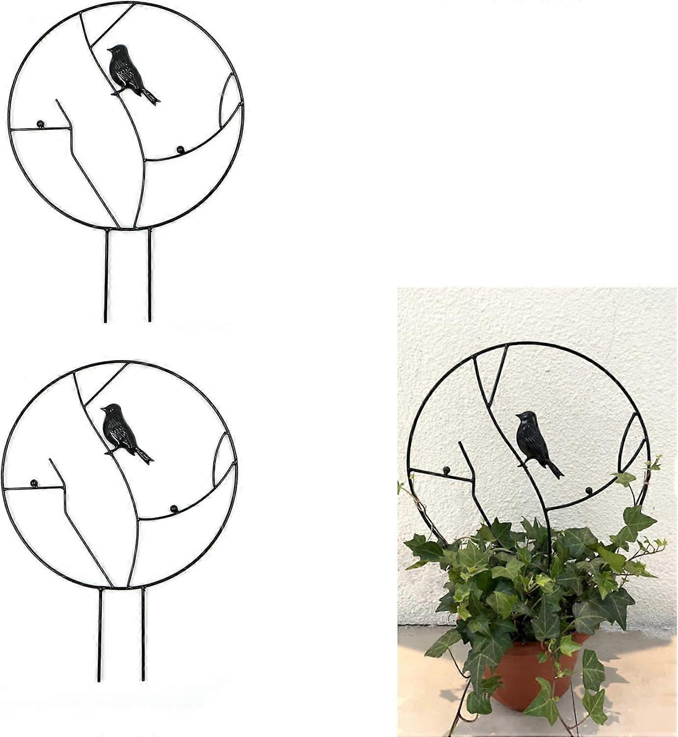 Ensemble de supports pour plantes 2 pices, style oiseau, support pour plan